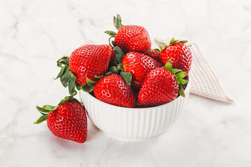 Sweet srawberry in the bowl