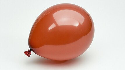 Metallic copper balloon closeup elegant festive celebration party decor design element