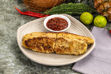 Indian chiken kebab minced meat