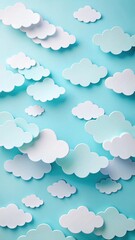 Paper Cut Clouds with Soft Sky Layers