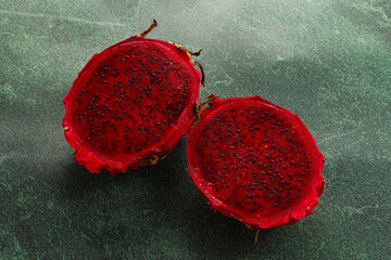 Raw sweet red dragon fruit