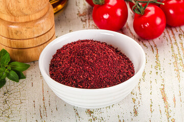 Natural organic Sumah powder for culinary