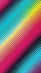 Colorful Halftone Comic Flow Wallpaper