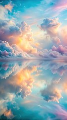 Cloudy Glass with Pastel Streaks