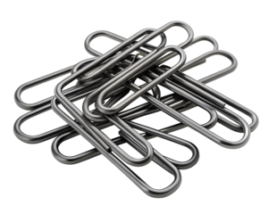 paper clip isolated on white background
