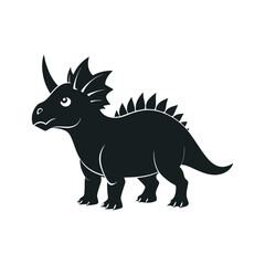 Dinosaur tyrannosaurus silhouette vector art 