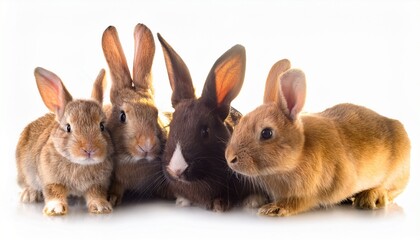 Obraz premium group of rabbits