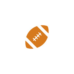 American football icon flat vector design
