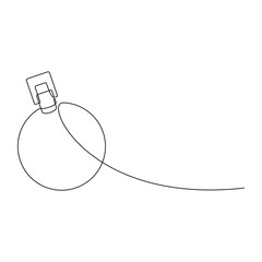 Hand drawn perfume bottle vector. One line continuous drawing. Linear silhouette, minimal icon, beauty fashion print, banner, card, wall art poster, brochure, doodle illustration, fragrance, spray