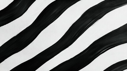   A monochrome depiction of a zebra's stripes dominates the image, with the animal itself partially obscured by the background