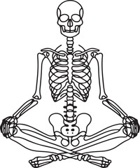 Halloween Skeleton Illustration