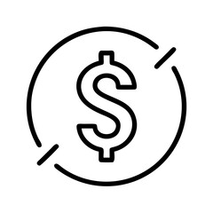 No money icon vector illustration concept for finance and business no cost symbol design element