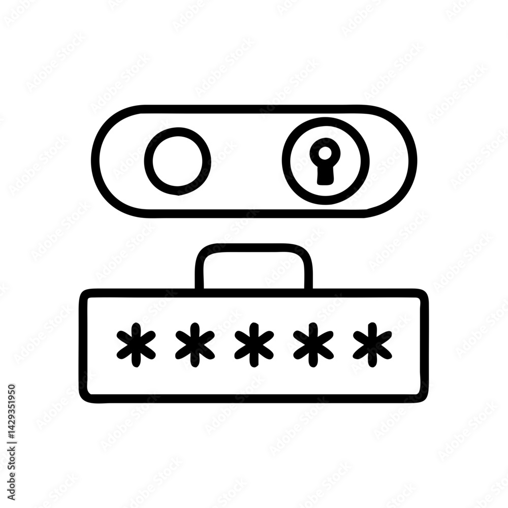 Poster unlock password security system for account access and data protection with secure login method
