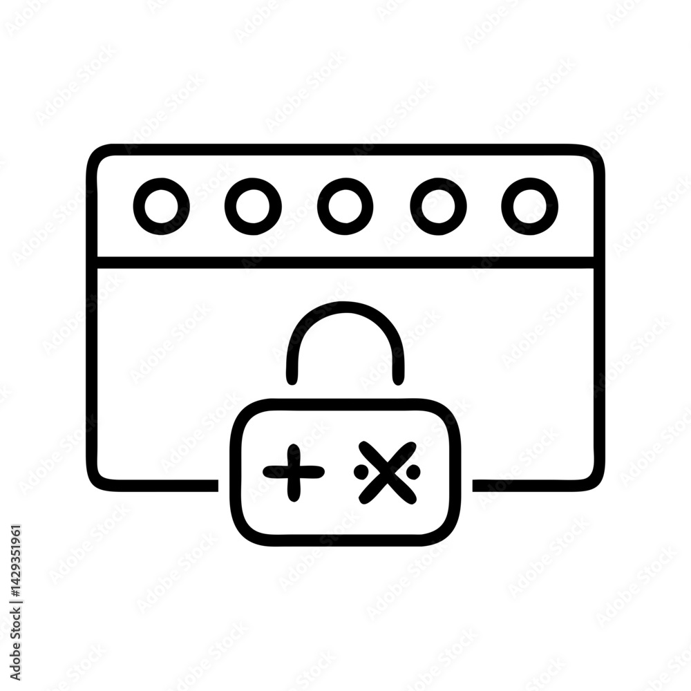 Poster access control security authentication authorization login padlock website protection