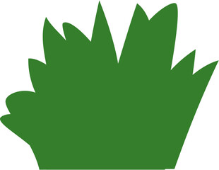 Solid style grass vector. Perfect for nature icons, eco-friendly logos, green project branding, outdoor scenes, and minimalist background elements.