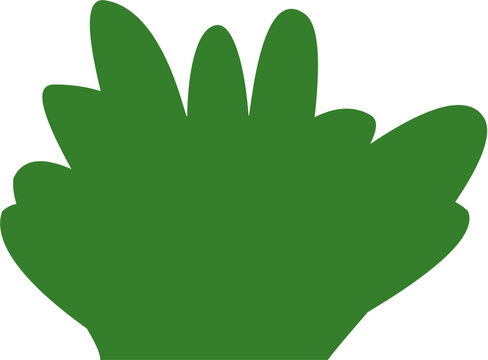 Solid style grass vector. Perfect for nature icons, eco-friendly logos, green project branding, outdoor scenes, and minimalist background elements.