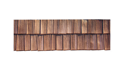 texture of weathered wooden shingles in natural sunlight, traditional roofing material
