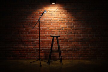 Empty comedy club stage (4)