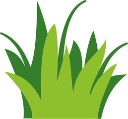 Two-tone grass vector design in flat style. Perfect for eco projects, nature-themed posters, gardening visuals, spring scenes, and green branding materials.