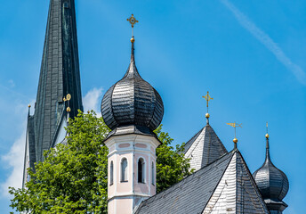 church at the old town of prien am chiemsee
