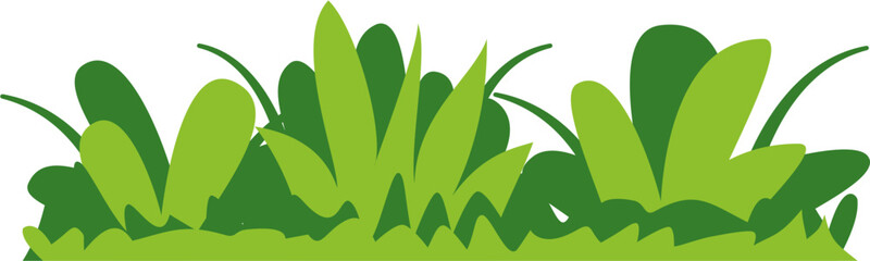 Two-tone grass vector design in flat style. Perfect for eco projects, nature-themed posters, gardening visuals, spring scenes, and green branding materials.