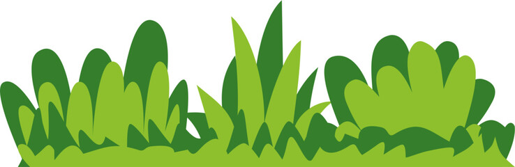 Two-tone grass vector design in flat style. Perfect for eco projects, nature-themed posters, gardening visuals, spring scenes, and green branding materials.