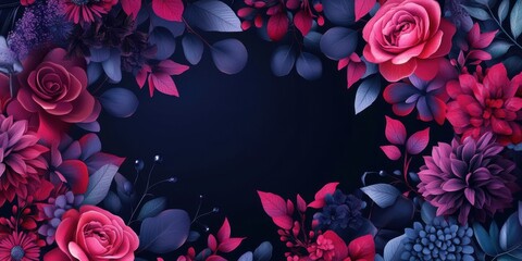 Elegant Floral Memorial Invitation Card Template with Bright and Dark Themes for Funeral Services