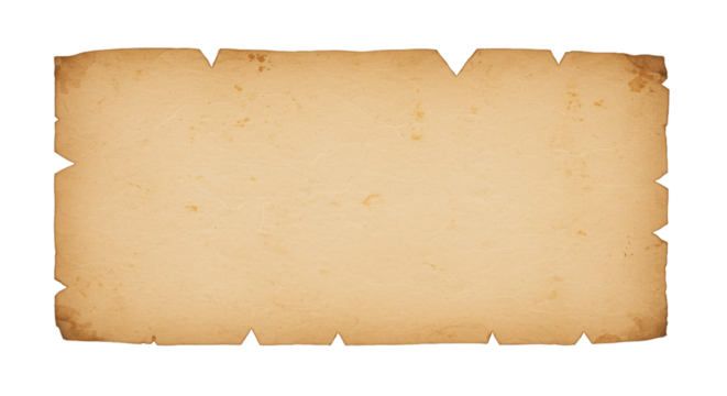 Old parchment paper texture — transparent background - Powered by Adobe