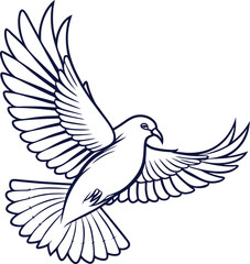 dove of peace vector