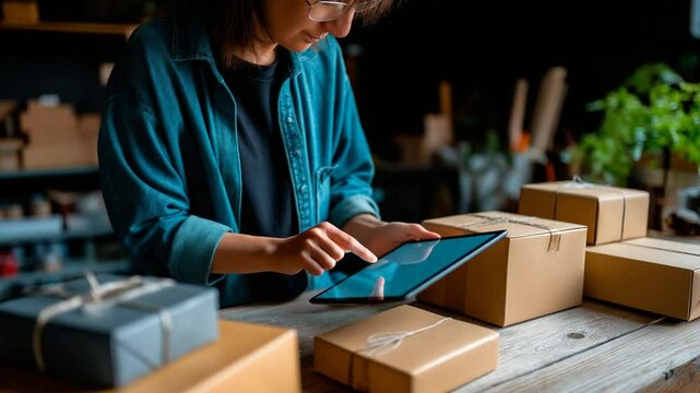 Preparing Orders with a Digital Tablet and Packing List