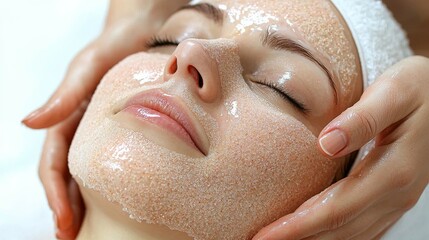 Revitalizing Facial Massage with Exfoliating Scrub Mask