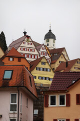 Obraz premium The center of town Altensteig, Black Forest region, Germany 