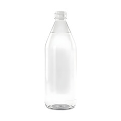 Glass Bottle, Water, 3d Render. Pure Hydration, Clear Glass Bottle With Fresh Water, A Simple Clean Studio Shot On White, Great For Demonstrating Healthy Drink Choices.