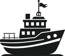 Obraz premium Tugboat Icon