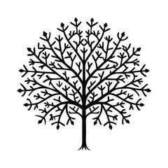 vector tree silhouette