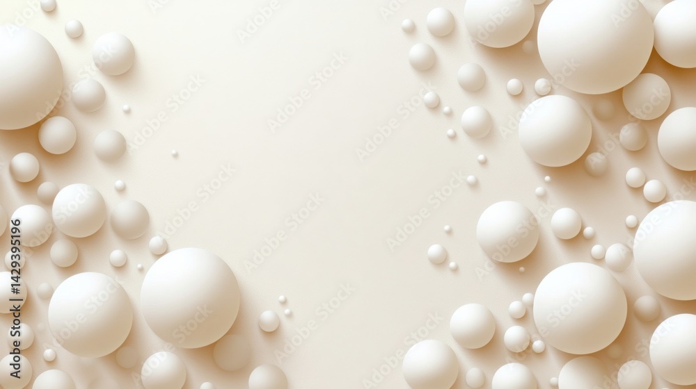 Poster abstract background with soft ecru tones dotted design and eggshell paper texture