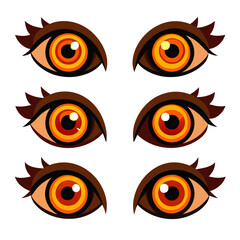 Set of Eye icons