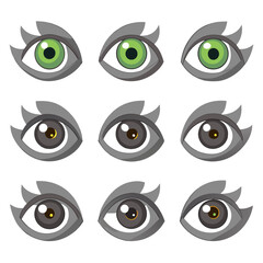 Set of Eye icons