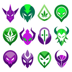 Obraz premium Set of Eye icons