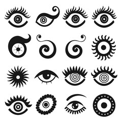 Set of Eye icons