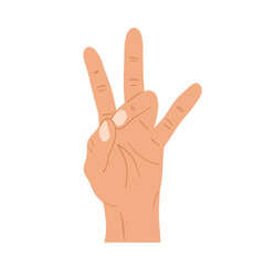 Human positive hands and fingers gesture