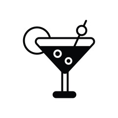 Coctail icon vector stock illustration