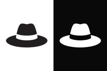 Sunhat icon vector on White Background ,Vector Art Illustration on white background.