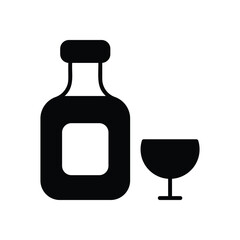 Bottled icon vector stock illustration
