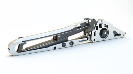 Silver Metal Swing Arm Mechanism.