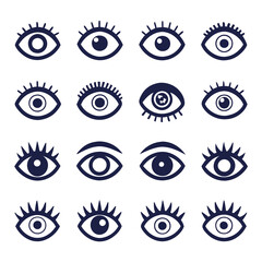 Set of Eye icons