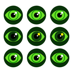 Set of Eye icons