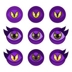 Set of Eye icons