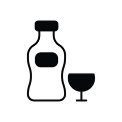 Vermouth icon vector stock illustration