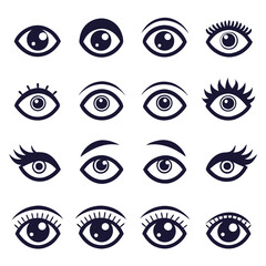 Set of Eye icons
